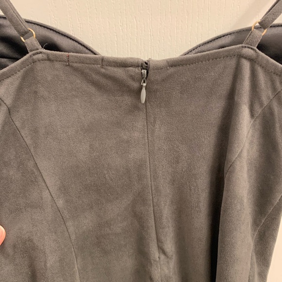 Guess suede bustier top Grey - Picture 5 of 7